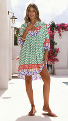 Boheme Mini Dress - Ziggy Print