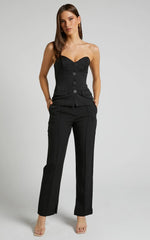 Rogers Pants - High Waisted Pants in Black