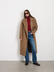 Georgia Wrap Coat In Wool Alpaca