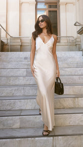 Ziah Maxi Dress - Soft Gold