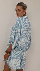 Bailin Playsuit - Coral Blue