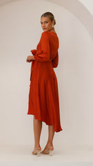 Starry Nights Dress - Rust