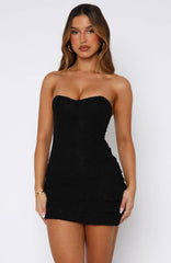 Raised Right, Lead Wrong Lace Mini Dress Black