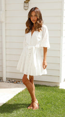 Sally Mini Dress - White