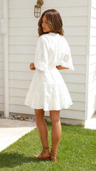 Sally Mini Dress - White